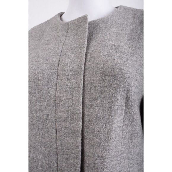 Calvin Klein Collection Womens Gray Blazer Jacket Top Wool Blend US 8 IT 44 - Picture 4 of 6